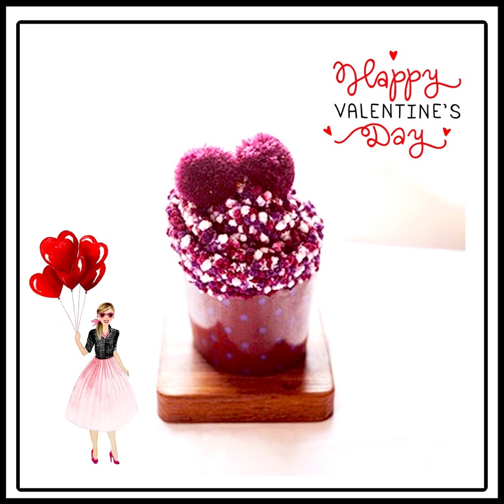 Cupcake Pom Pom Socks, Blackberry Surprise, One Size Fits Most